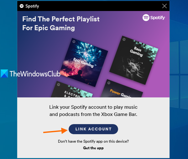 Spotifyアカウントをリンクする