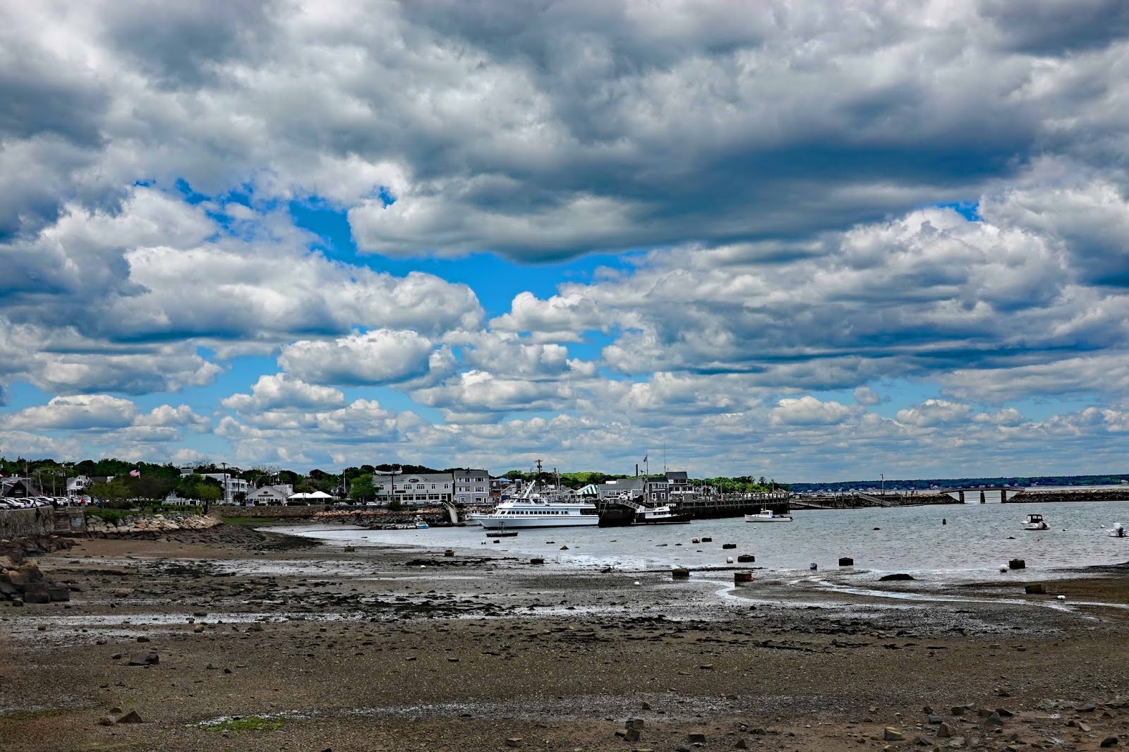Joe's Retirement Blog Very Low Tide, Downtown, Plymouth, Massachusetts