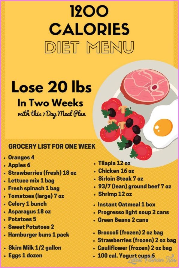 Woman Printable 1200 Calorie Diet Plan