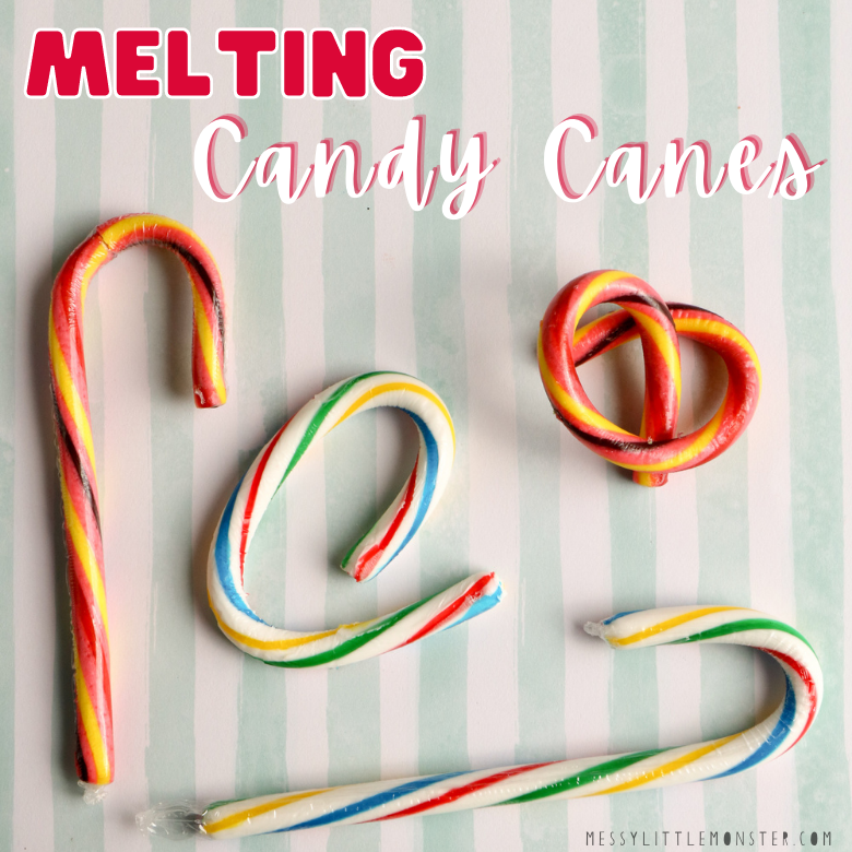 Melting Candy Cane Experiment Messy Little Monster