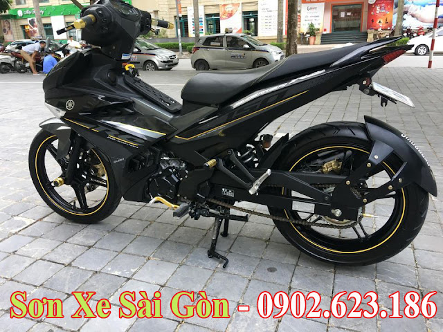 Mẫu Xe Exciter 150 sơn màu đen cực đep