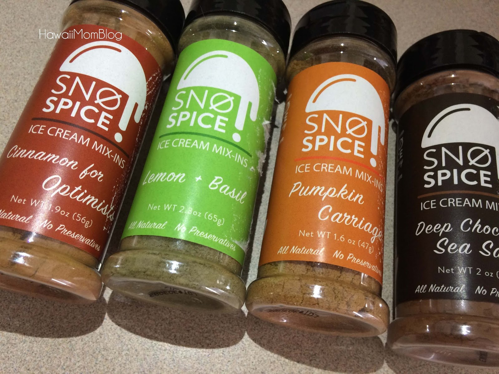 Hawaii Mom Blog SnoSpice Ice Cream MixIns Review