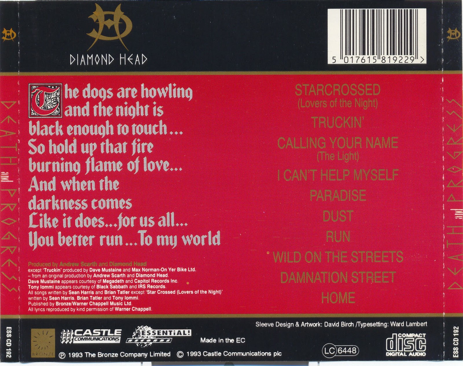 WHERE METAL RULES DIAMOND HEAD DEATH & PROGRESS (1993)