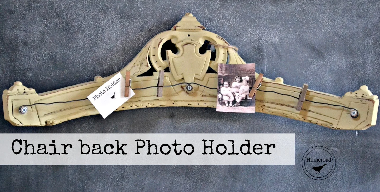 Repurposed Antique Furniture Photo Displays www.homeroad.net