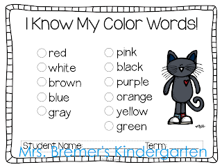 Color Words activities for Kindergarten and First Grade- perfect as literacy centers!