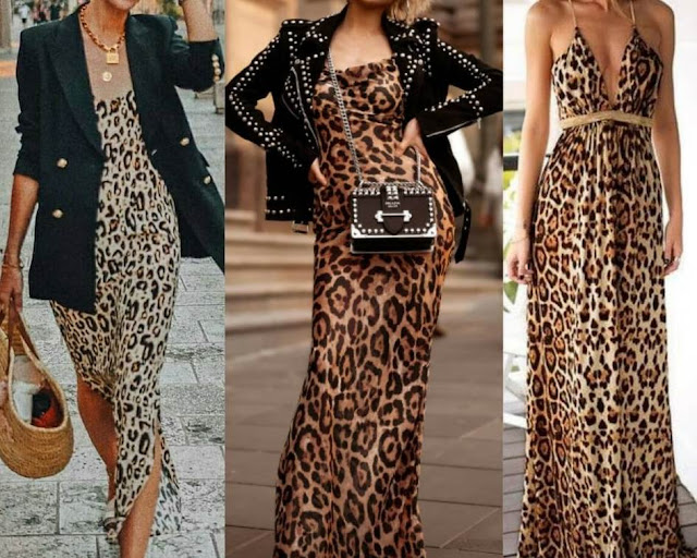 dlouhé leopardí vzory