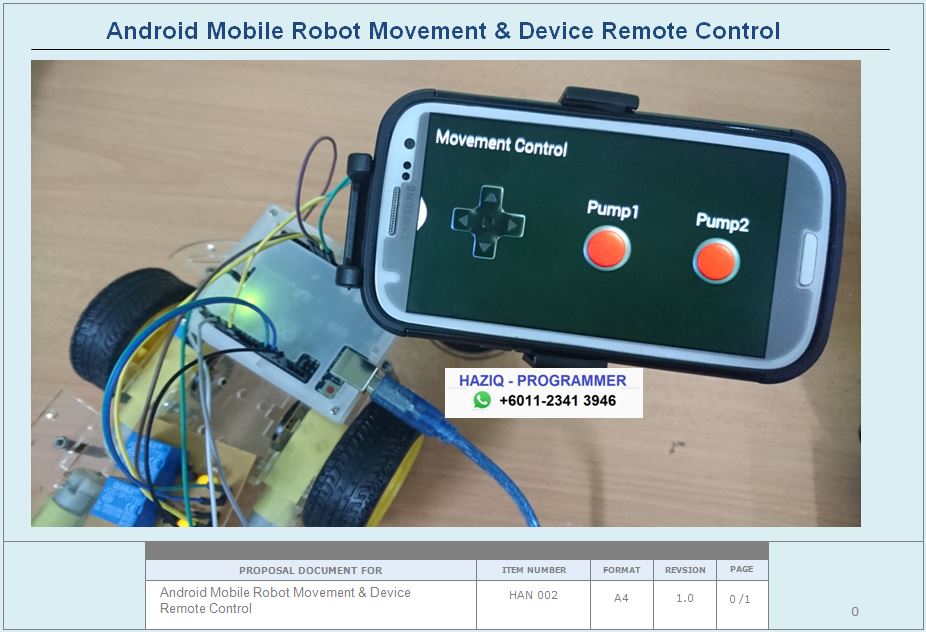 TEMPAHAN - FYP PROGRAMMING : Android Mobile Robot Movement & Device ...