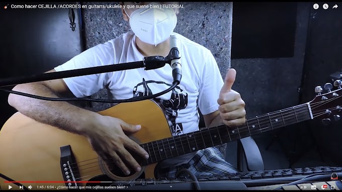 🎸 Como hacer CEJILLA /ACORDES en guitarra/ukulele y que suene bien | TUTORIAL