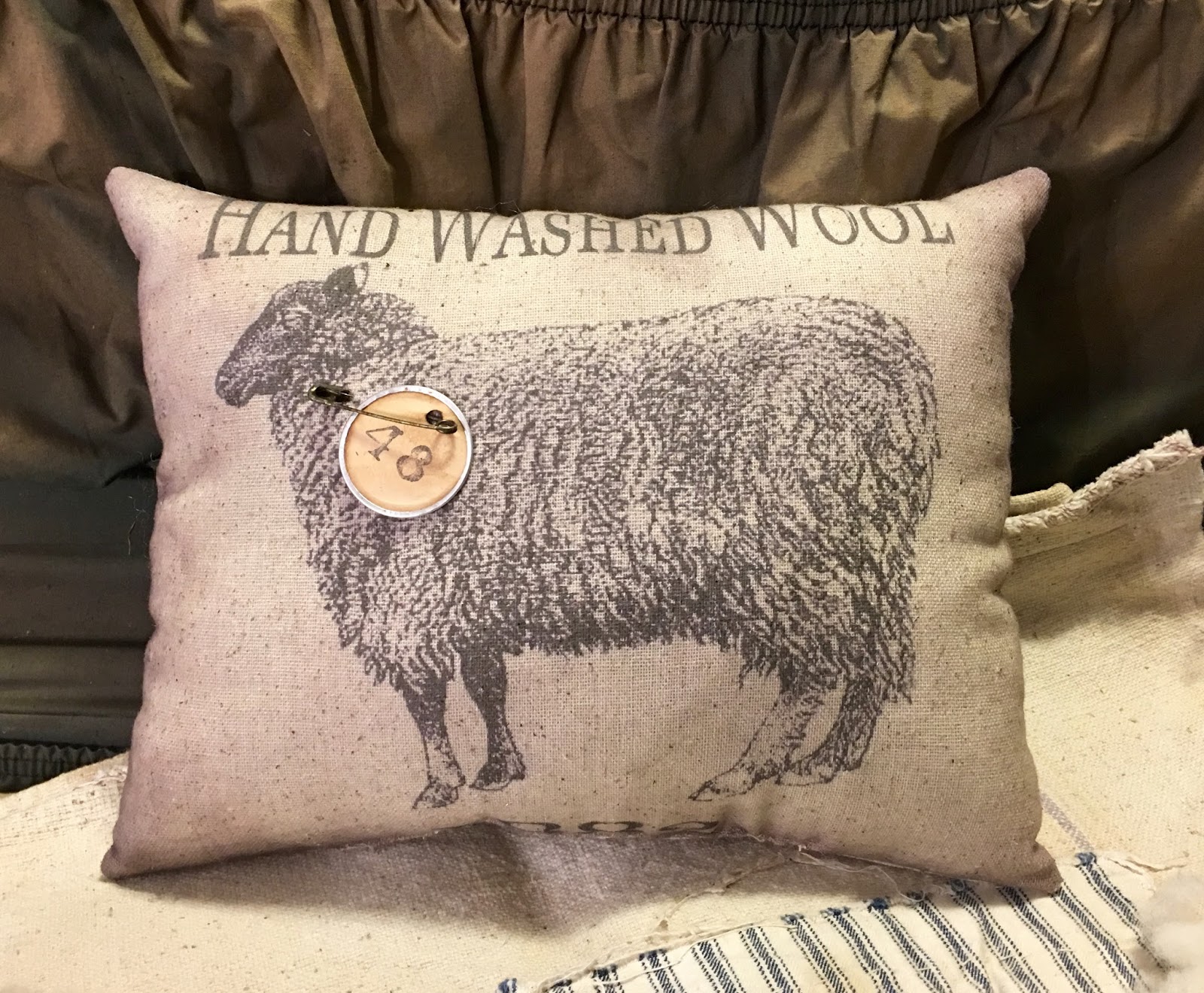 Woolen Sheep Magnet. Such an old
