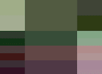 Cypress кипарис Тетрадная палитра (двойной контраст) Осень-зима 2014 Pantone модные популярные цвета