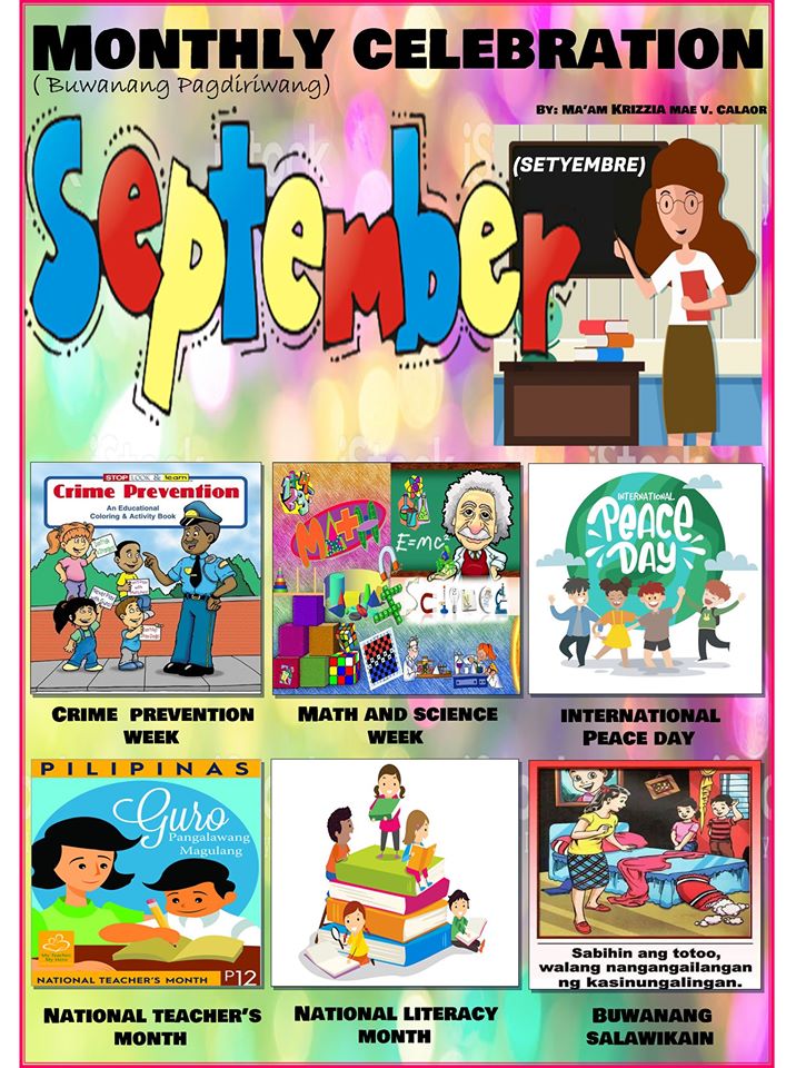 MONTHLY CELEBRATIONS (New Designs) Free! Teachers Click