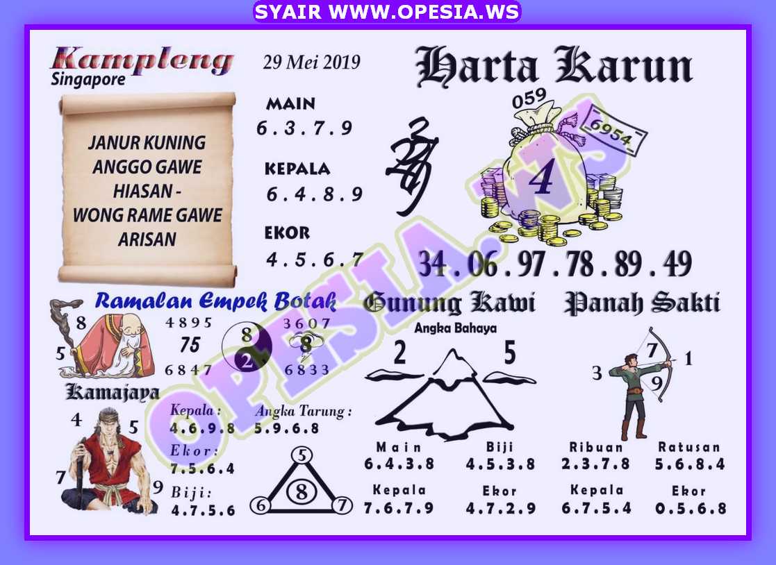 Forum Syair Sgp Rabu 29 Mei 2019 | Opesia Official