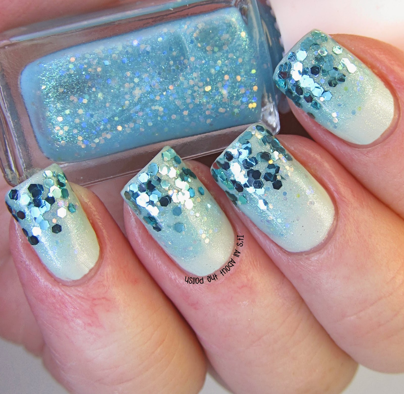 It's all about the polish: Juicy Cocktail Gradation Nails Mint Frappe ...
