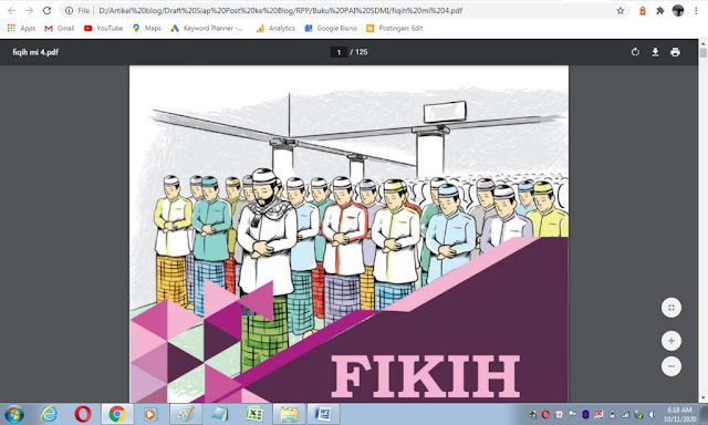 Buku fikih kelas 4 sd/mi sesuai kma 183 tahun 2019