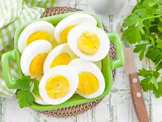 السعرات الحرارية في البيض المطبوخ