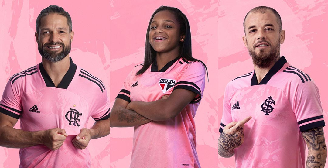 Es barato apodo tensión Pink Adidas Brazil Flamengo, Internacional, & Sao Paulo 2020 Kits Released  - Footy Headlines