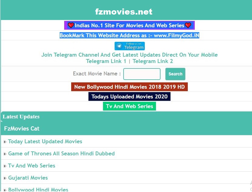 fzmovies 2020 - Download Latest Bollywood Hollywood Movies