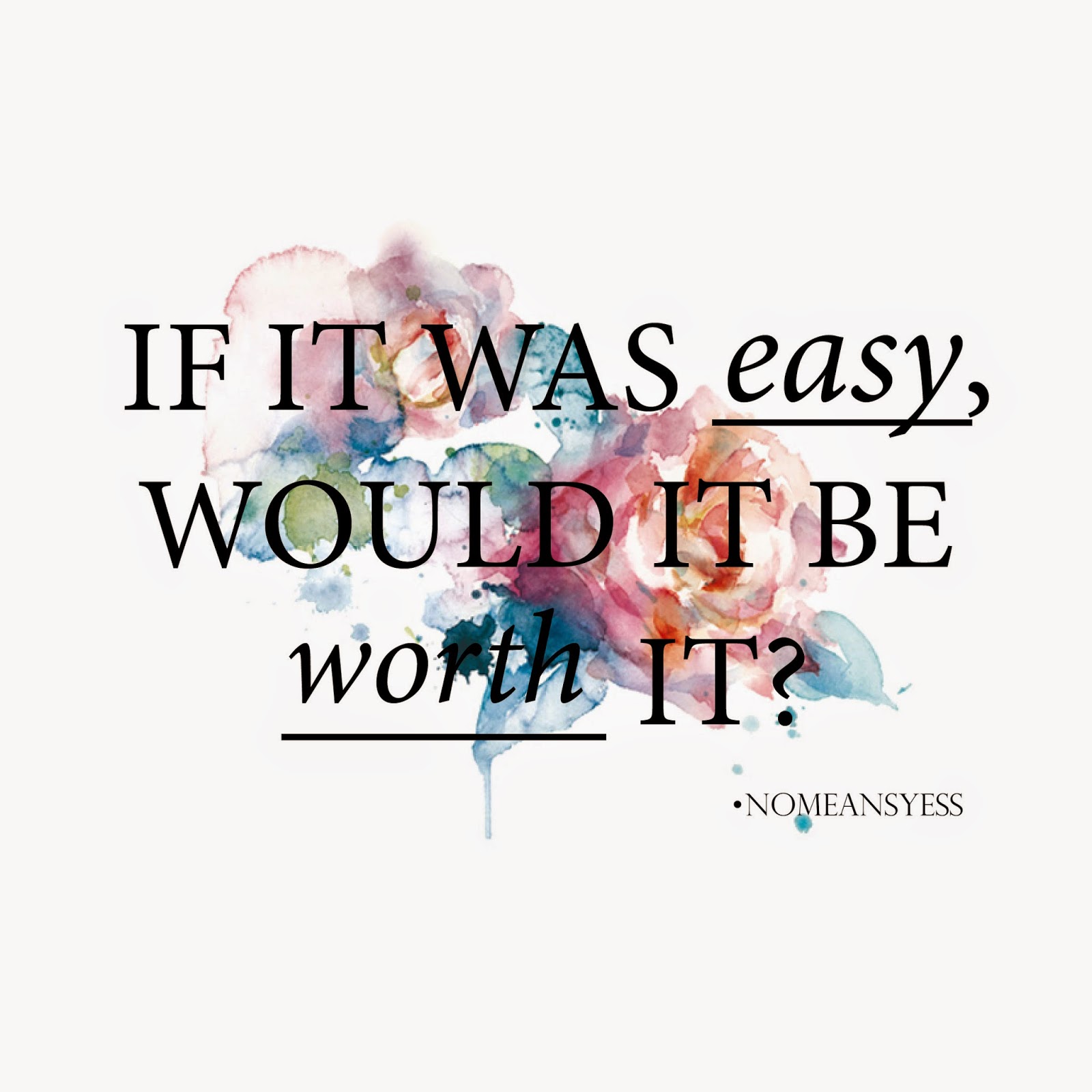 If it was easy, would it be worth it, image size:1600x1600