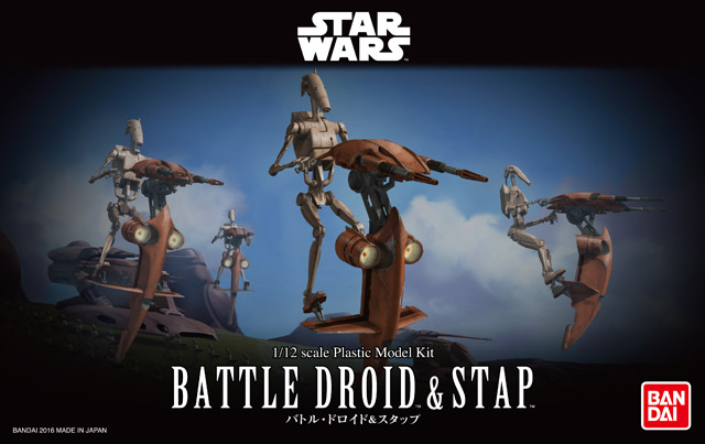 The Modelling News: Roger, roger! Bandai's new 1/12th scale Battle Droid  & S.T.A.P hover bike Preview…