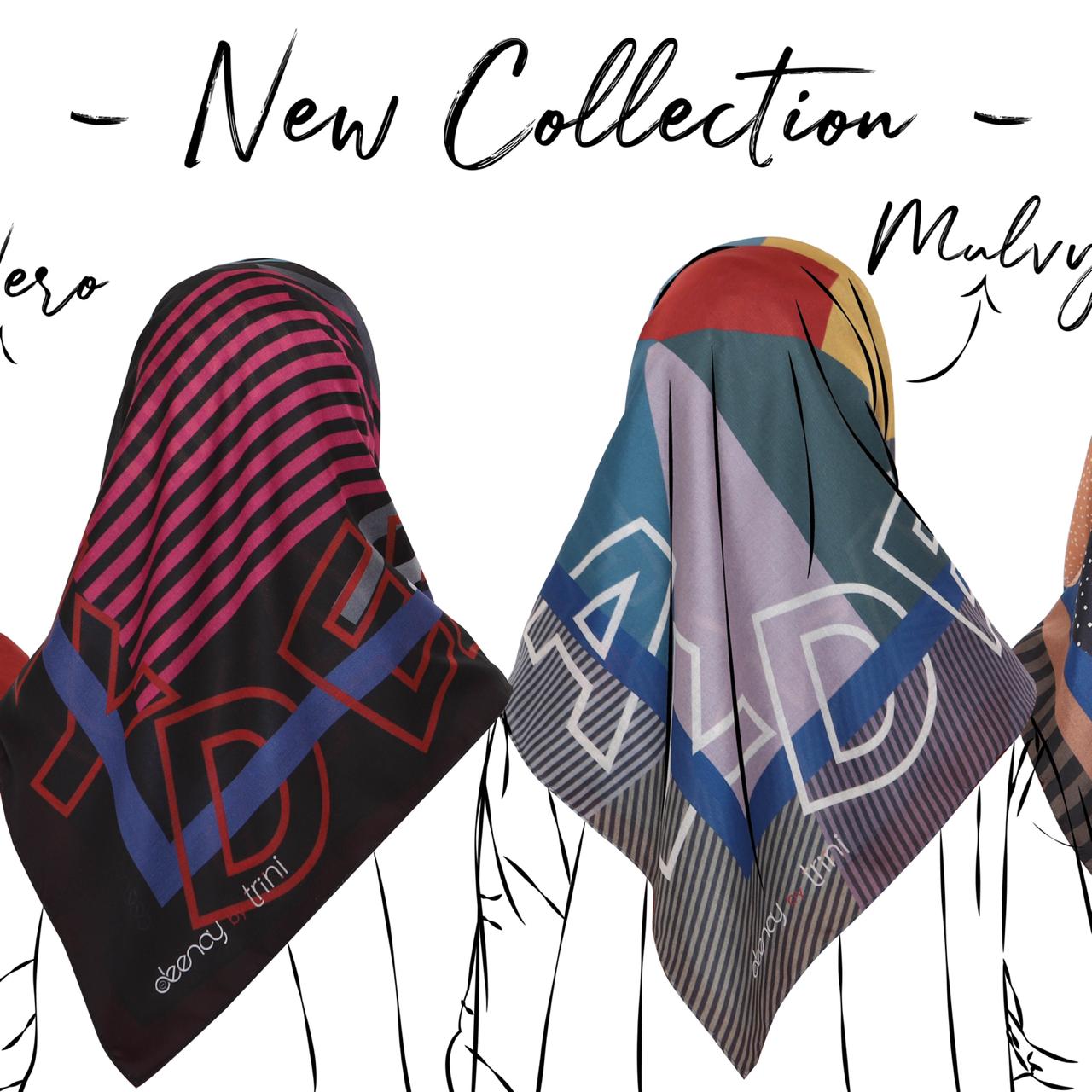 KOLEKSI TERBARU KERUDUNG SEGIEMPAT DEENAY CORAK