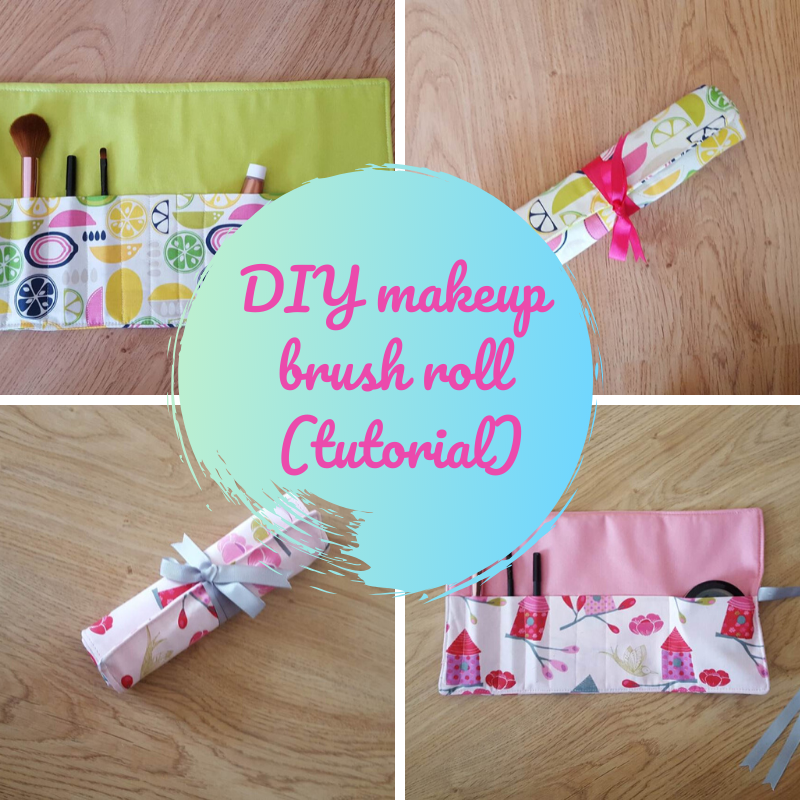 DIY makeup brush roll (tutorial) |Keeping it Real