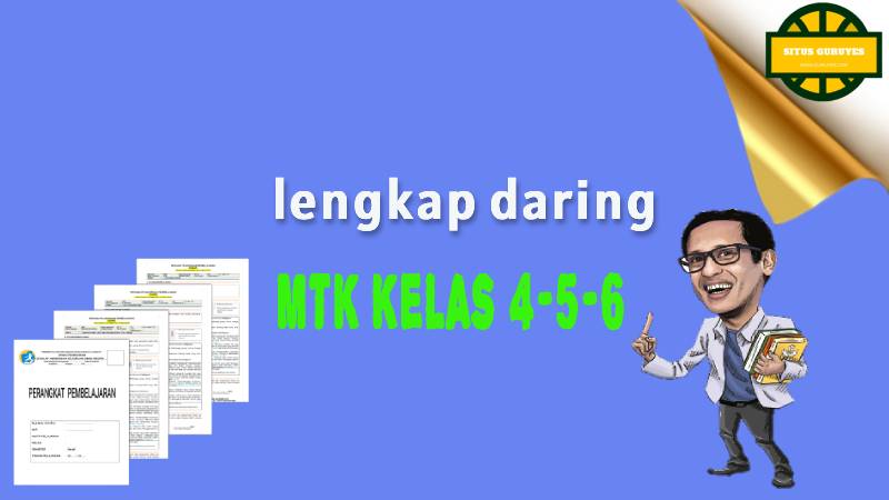 Rpp Daring Matematika Sd Kelas 4 5 6 Lengkap Situs Guru