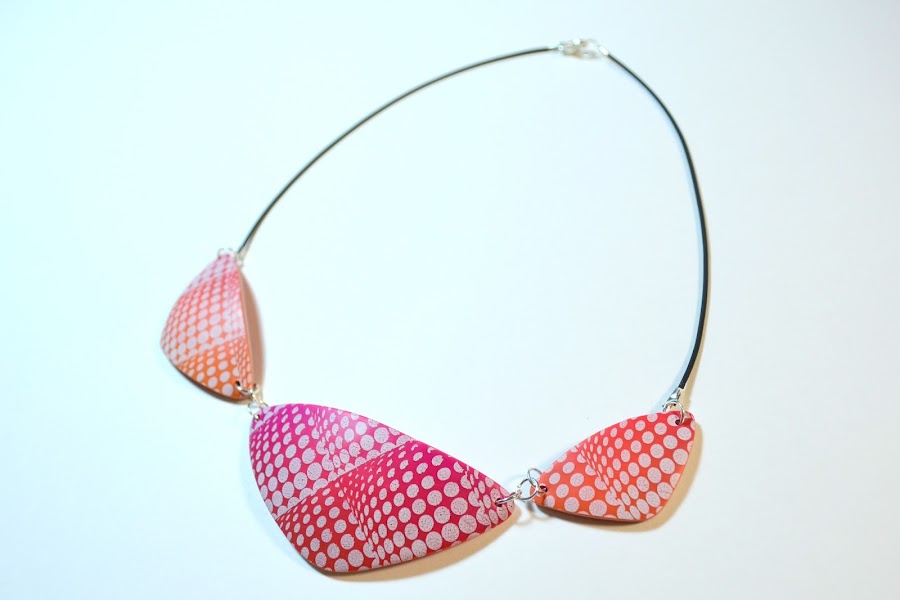 collar silkscreen arcilla polimérica