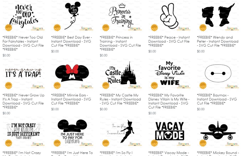 Download Free Disney Inspired Svgs SVG Cut Files