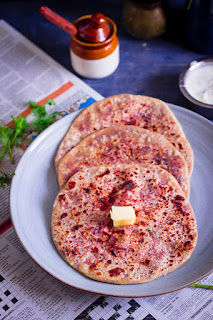 beet root paratha