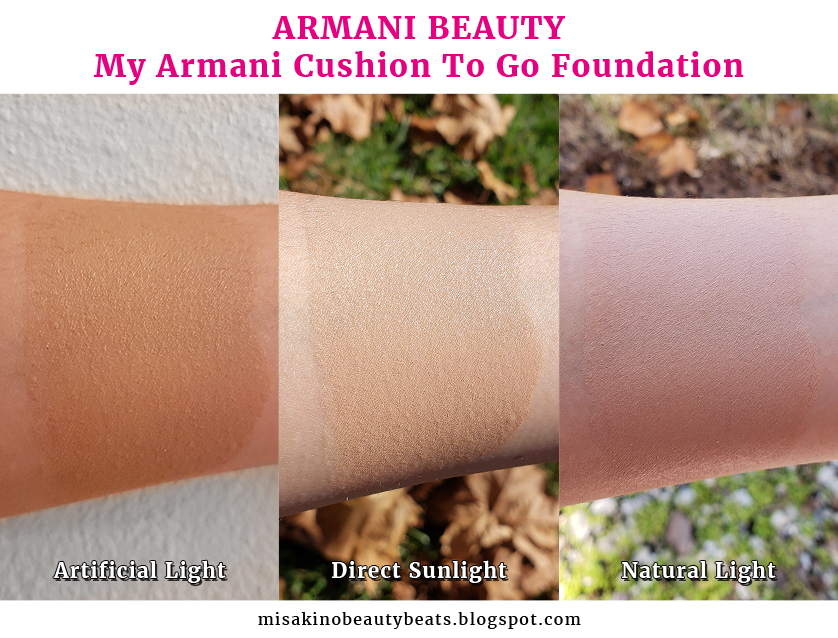 armani cushion foundation swatches