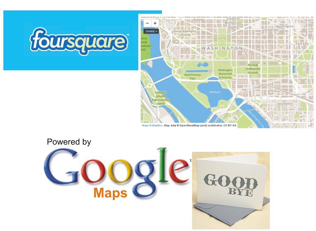 Foursquare usará OpenStreetMap en vez de GoogleMaps