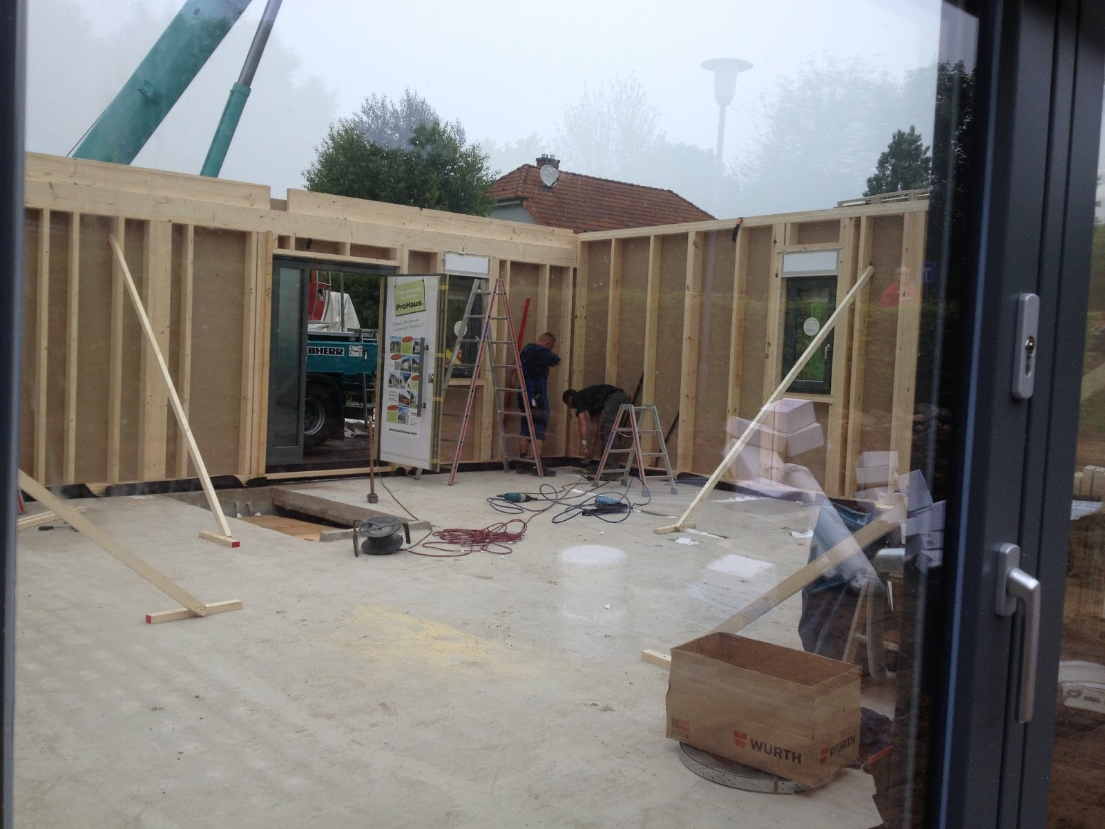 Bautagebuch Hassenroth: Hausbau, Tag 1