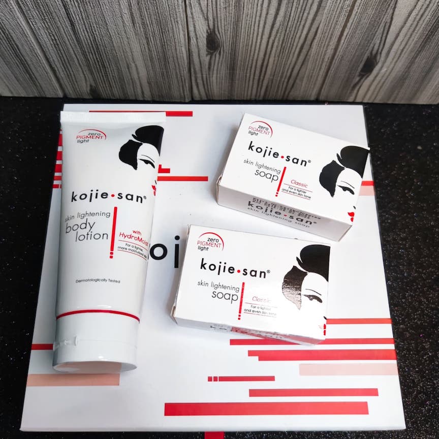 Lemon GreenTea Kojie.san soaps and lotions contain Zero Pigment Light