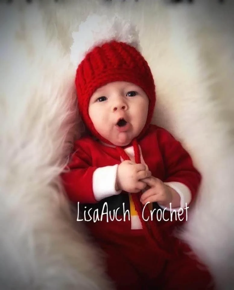 crochet baby hat with earflaps FREE