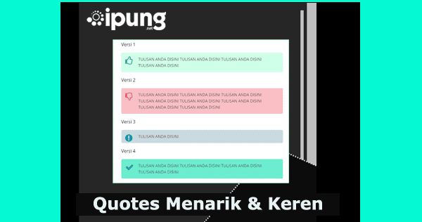 Cara Membuat Kotak Catatan Keren di Blogger - ipung.net