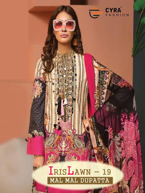 Cyra fashion iris lawn 19 pakistani Suits wholesale