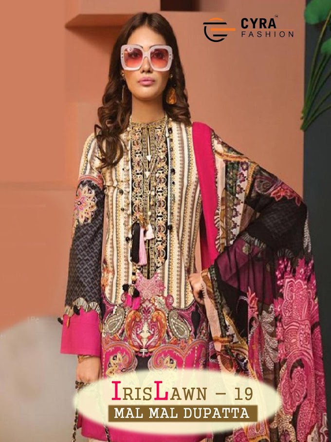 Cyra fashion iris lawn 19 Pakistani Suits wholesaler