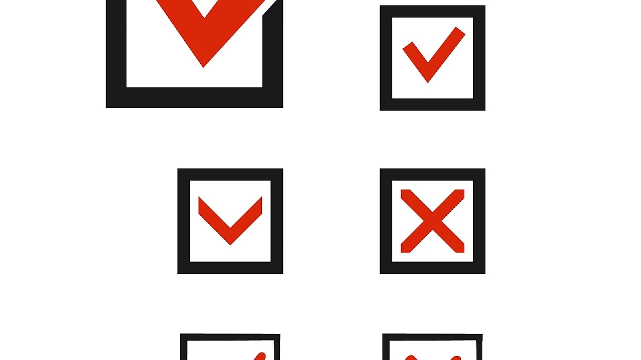 Checkbox Check Boxes Box Choices