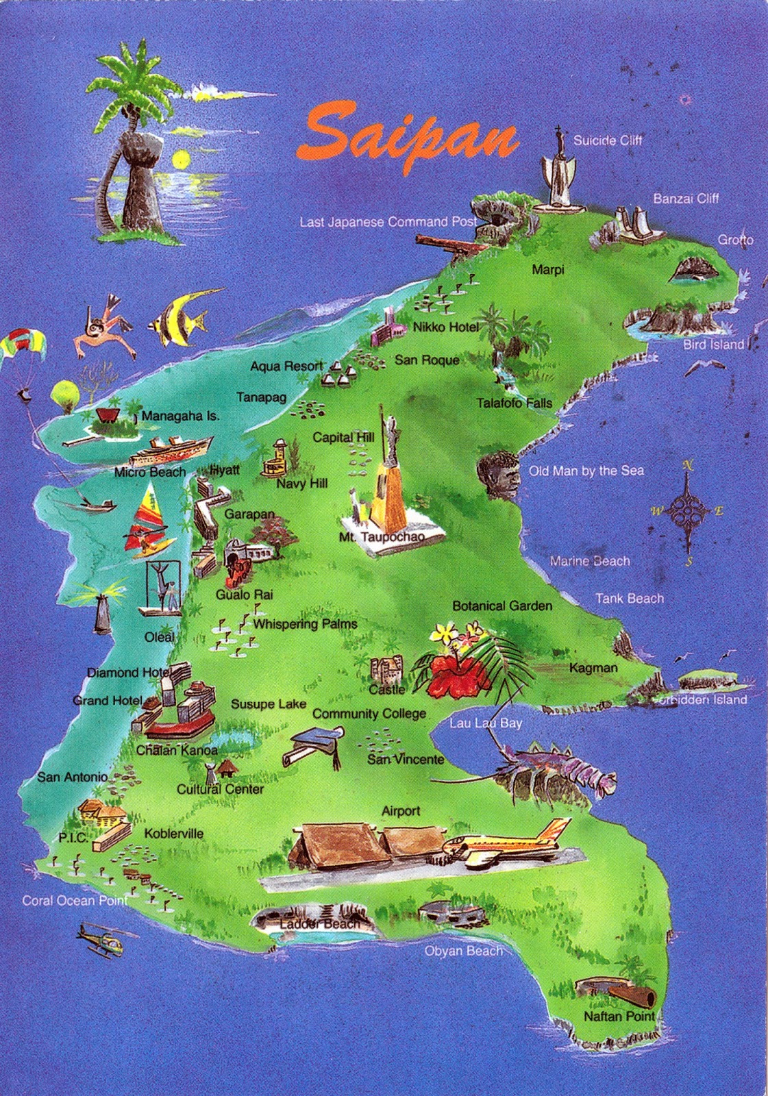 Wax On Danielsan — Postcards Northern Mariana Islands