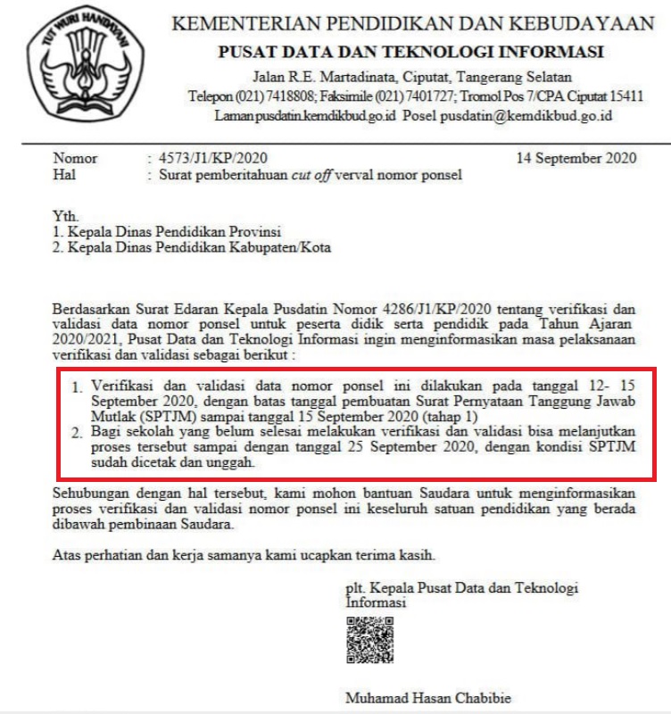 Contoh Surat Pernyataan Validasi Data Nusagates