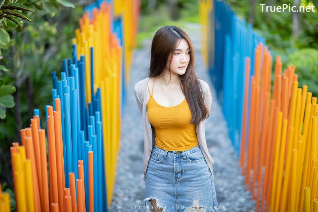 Image-Thailand-Cute-Model-Creammy-Chanama-Beautiful-Angel-In-Flower-Garden-TruePic.net- Picture-46