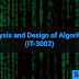 Analysis and Design of Algorithms (IT-3002)