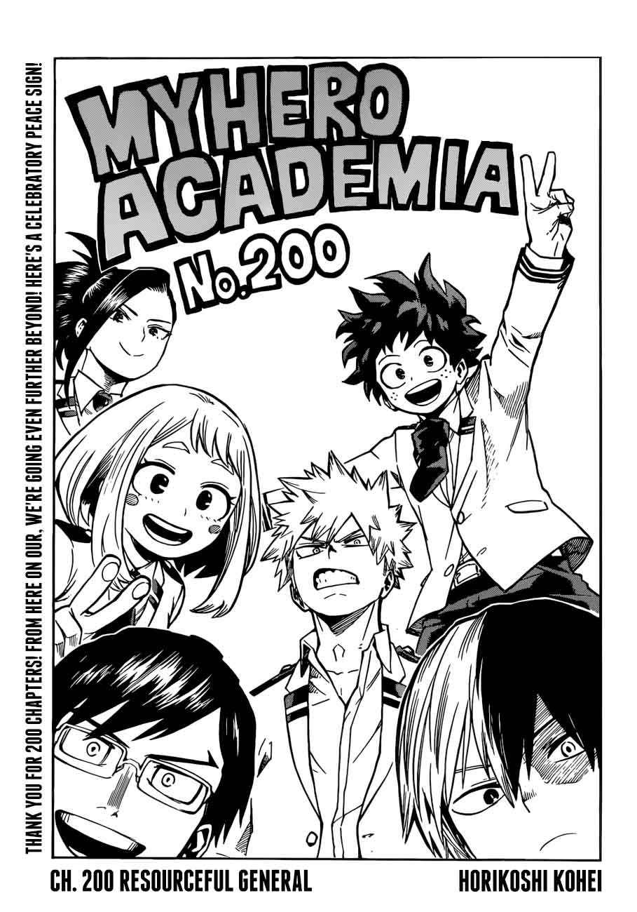 Boku No Hero Academia Chapter 200 Boku Academia Manga Online
