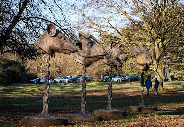 Ai Weiwei's, Circle of Animals / Zodiac Heads, sculpture, art, Yorkshire Sculpture Park