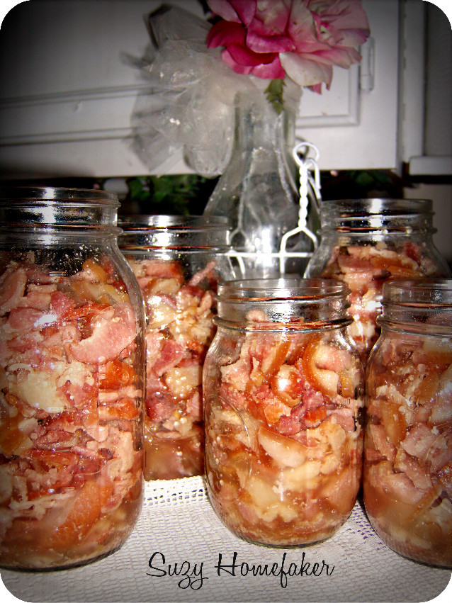Suzy Homefaker CANNED BACON ..EASY!
