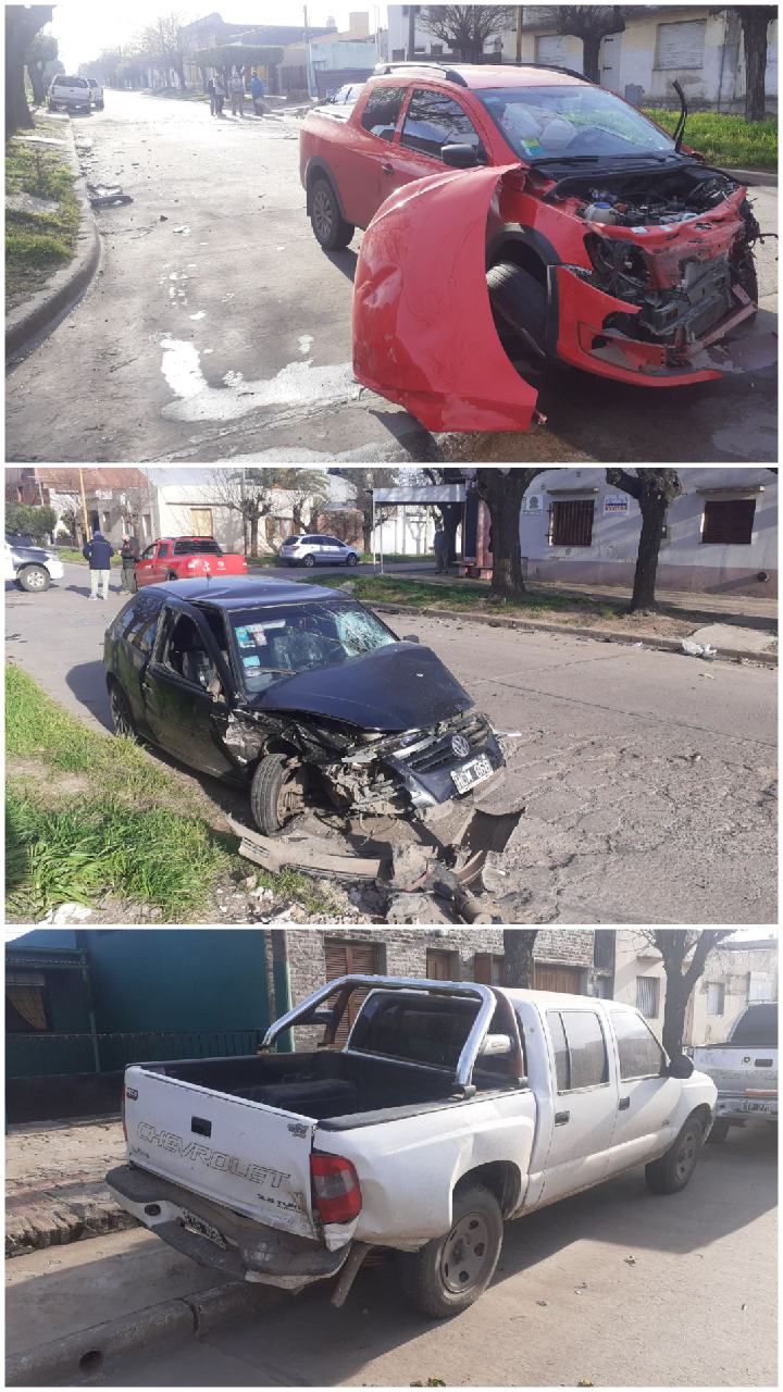 Chacabuquero Video Choque entre varios vehículos