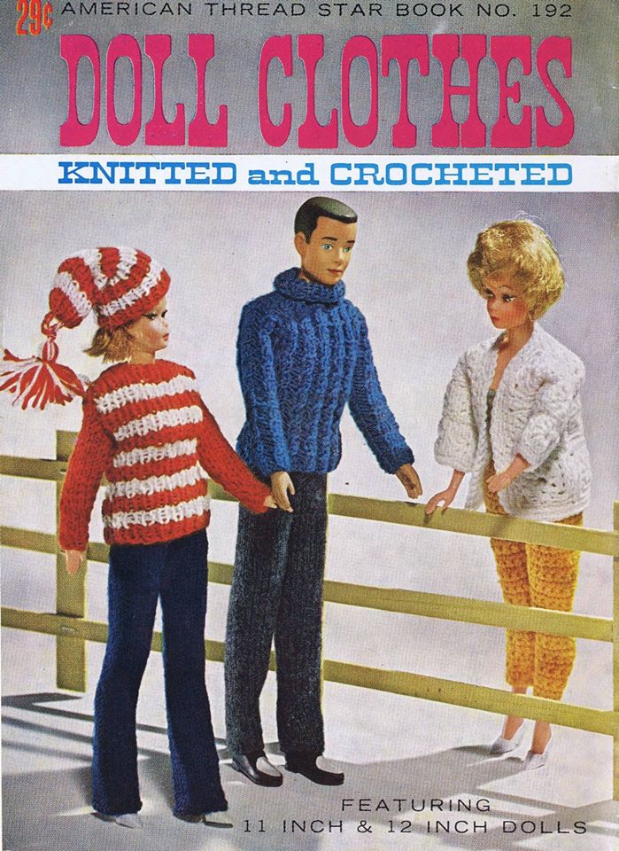 The Vintage Toy Chest Doll Clothes Knitted and Crocheted