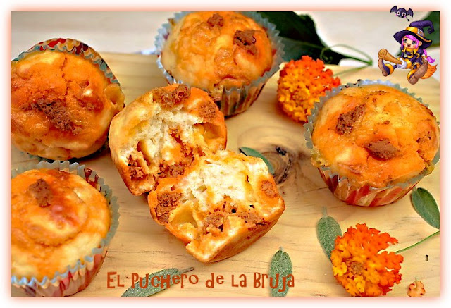 MUFFINS SALADOS DE SOBRASADA Y QUESO