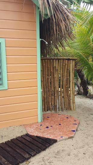 Caribbean Beach Cabanas — Ready for high season! 59 Remaxvipbelize: Outdoor shower