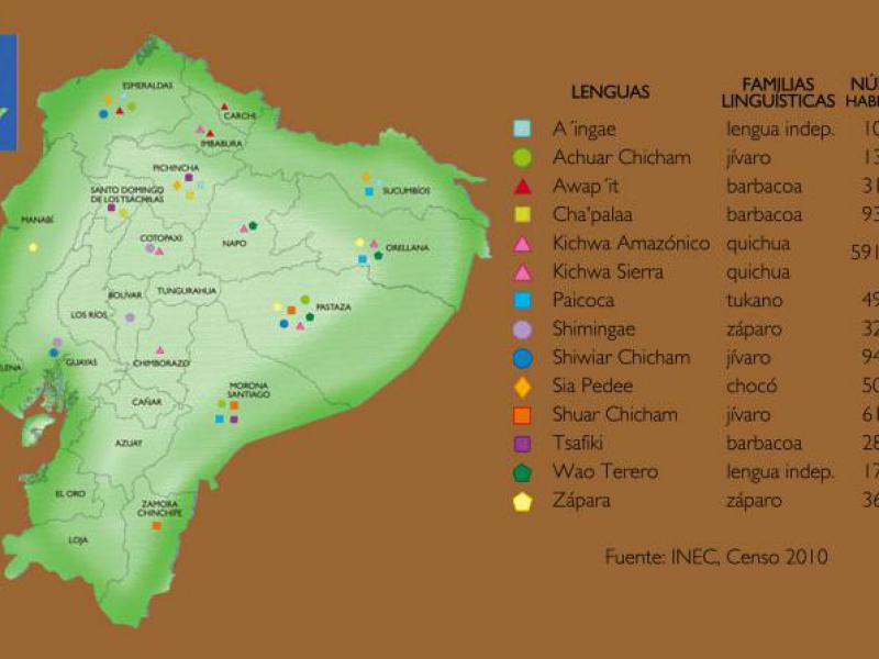 Lenguas originarias de Ecuador Lenguas del Ecuador